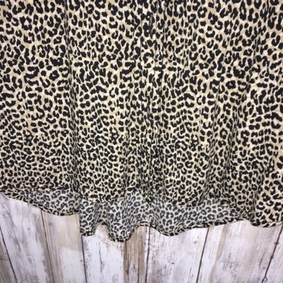 Beach Lunch Lounge Leopard Print Button Down - Picture 2 of 4